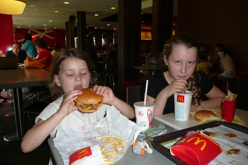 Our last McDonald's meal for who knows how many months.